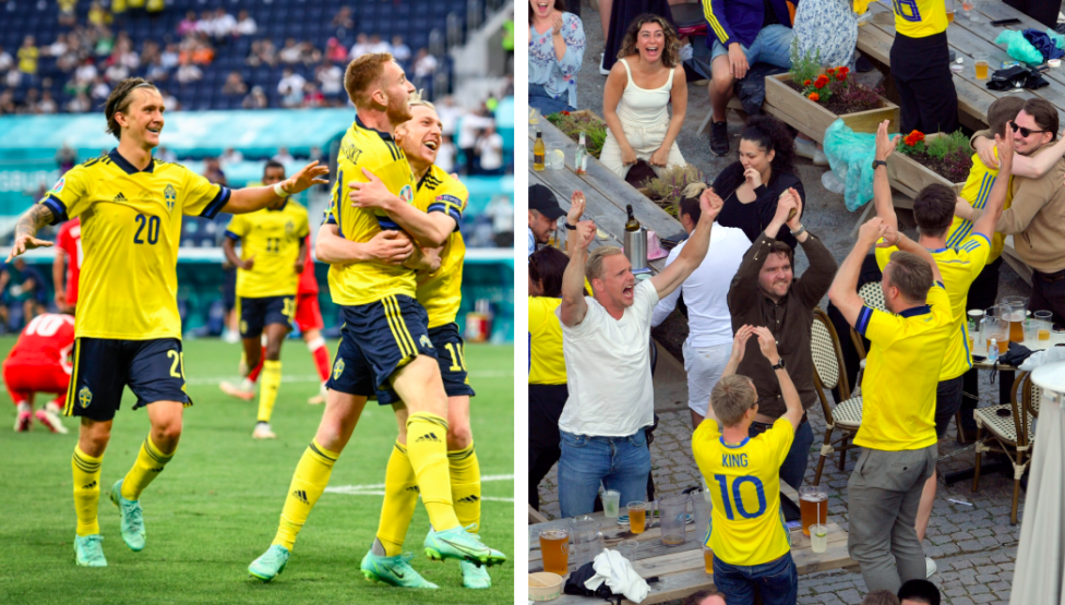 Nästan hälften av svenska befolkningen påverkas positivt när landskamper spelas. 
